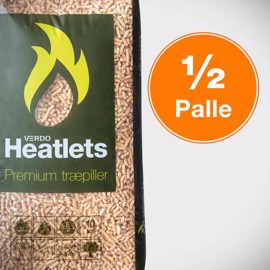 1/2 palle Heatlets Premium træpiller 6 mm 10 kg 480 kg