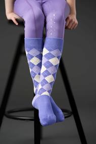 EQ Lax Ridestrømper - Aster Purple