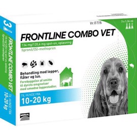 Frontline ComboVet Hund 10-20 kg kg 6 pipetter