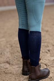 EQ Rhinestone Strømper - Navy