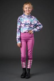 EQ Sophia Vinter Ridetights Kids - Radiant Orchid