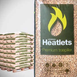 1 palle Heatlets Premium træpiller 6 mm 10 kg - afhentet