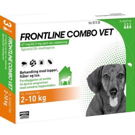 Frontline ComboVet Hund 2-10 kg 3 pipetter