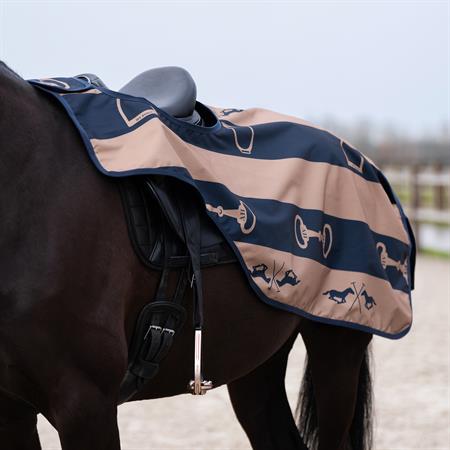 HVP Gwenny Lændedækken - Navy/Camel