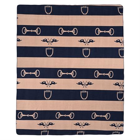 HVP Gwenny Tæppe - Navy/Camel