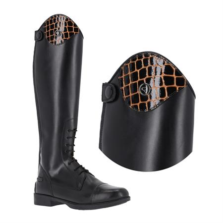 QHP Top til Romy støvler - Croco Gold