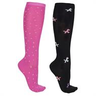 QHP Isalyn Ridestrømper - Unicorn Dream - 2 pk