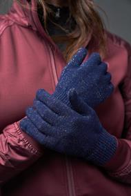 EQ Luna Glitter Ridehandsker - Navy