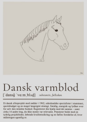 Plakat - A4 - Dansk Varmblod