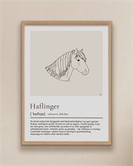 Plakat - A4 - Haflinger | Mia & Mulen