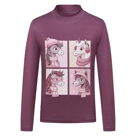 IR Kids Bluse - Enjoy Frosty - Dark Mauve
