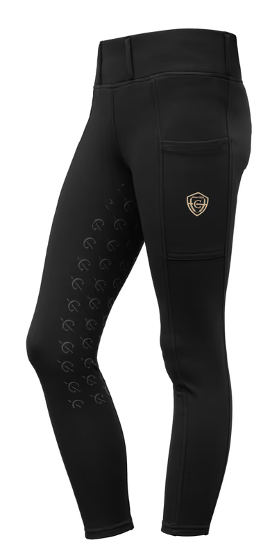 Covalliero Ridebukser Fullgrip - Sort