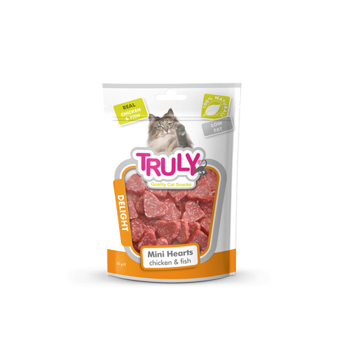 Truly Cat Mine Hearts 50g - Chicken & Fish