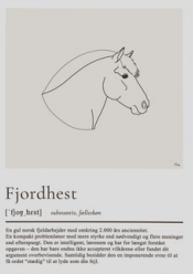 Plakat - A4 - Fjordhest