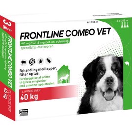 Frontline ComboVet Hund over 40 kg 3 pipetter